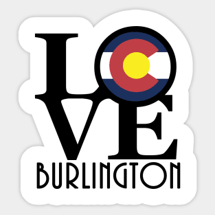 LOVE Burlington Colorado Sticker